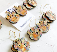 Load image into Gallery viewer, Graffiti Paw Earrings