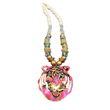 Load image into Gallery viewer, Graffiti Short Stack Tribal Tiger Necklace
