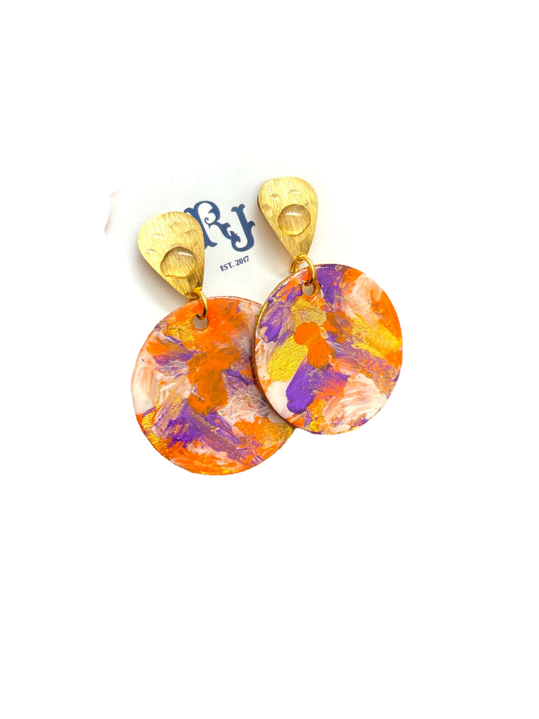 Graffiti Paw Dangle Earrings