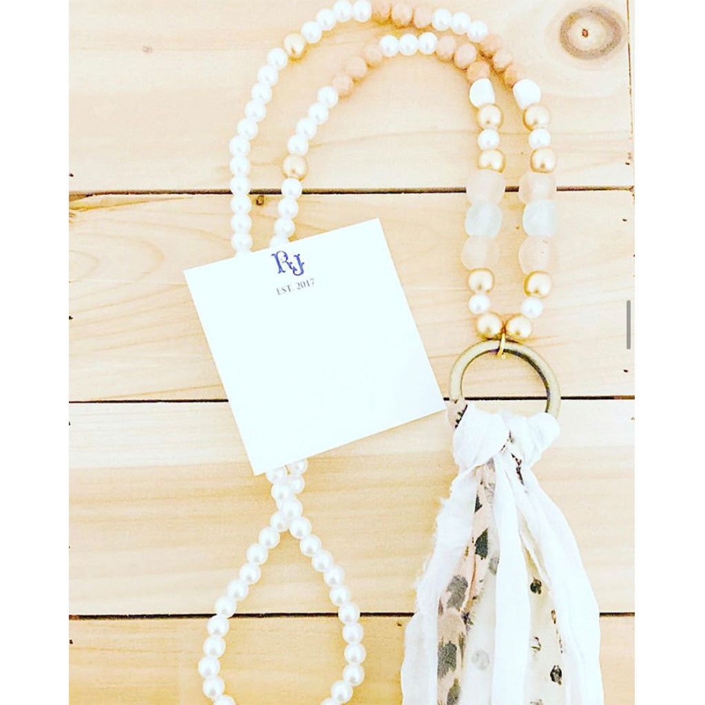 Blush Tassel Necklace