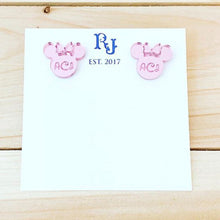 Load image into Gallery viewer, Mouse Monogrammed Stud Earrings
