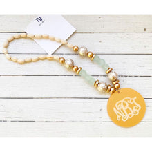 Load image into Gallery viewer, Short Stack Monogram Disc Necklace
