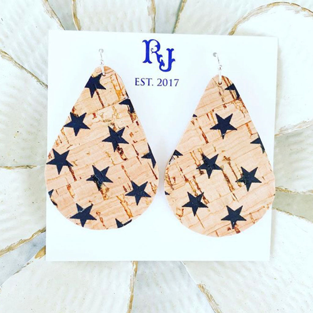 Star Cork Earrings