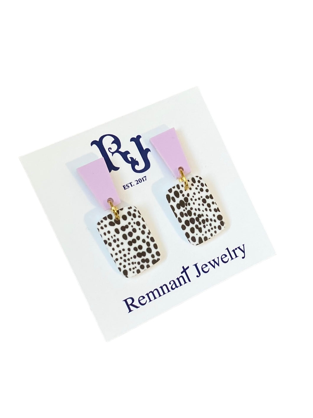Spotted Lilac Mini Earrings