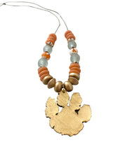 Load image into Gallery viewer, Thin Strap Gold Paw Necklace
