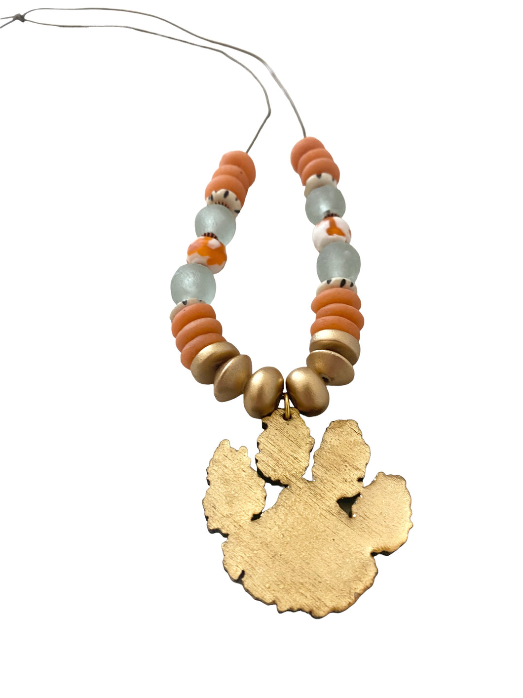 Thin Strap Gold Paw Necklace