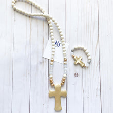 Load image into Gallery viewer, Gold Blessing Cross Necklace
