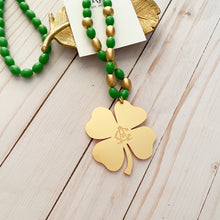 Load image into Gallery viewer, Gold Clover Monogram Necklace
