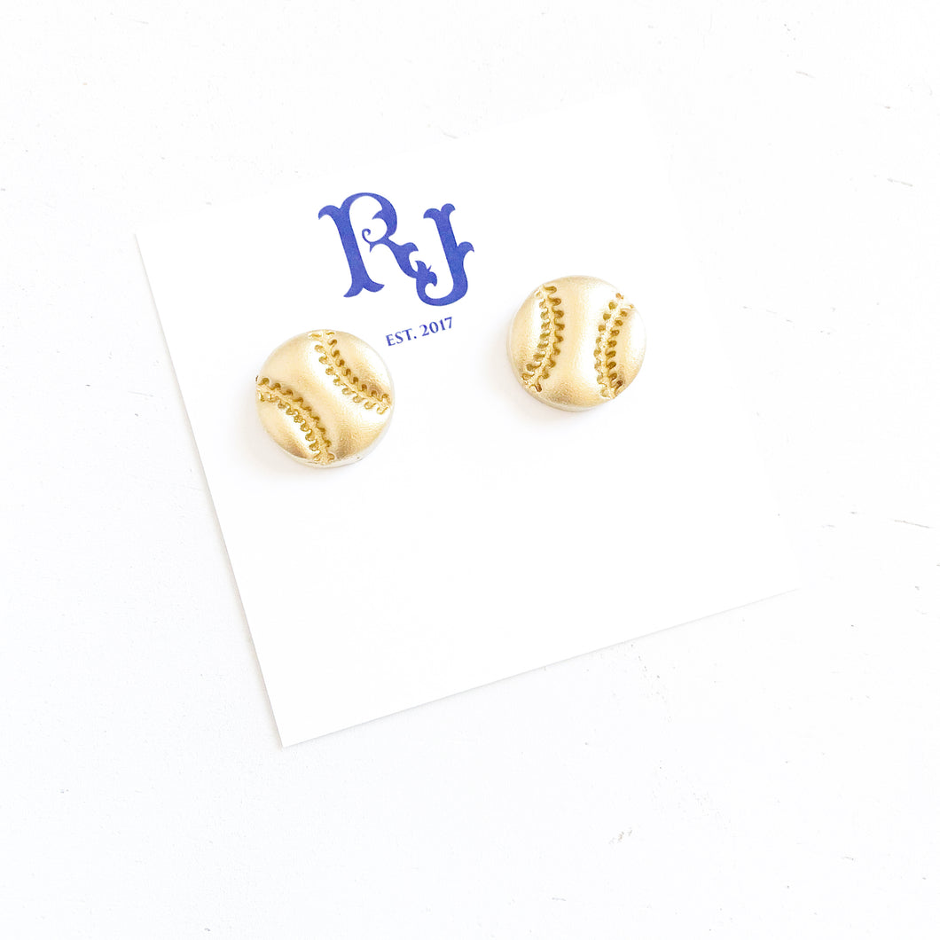 Softball/Baseball Clay Stud Earrings