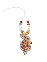 Load image into Gallery viewer, Gamecock Rooster Thin Strap Graffiti Necklace
