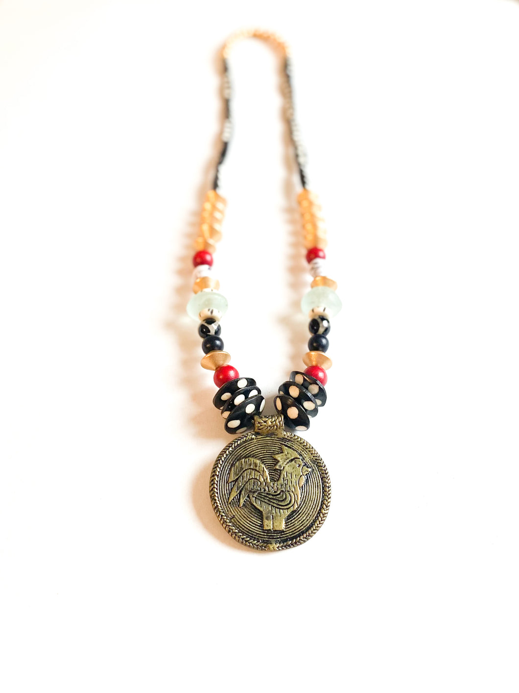 Gamecock Rooster Medallion Necklace