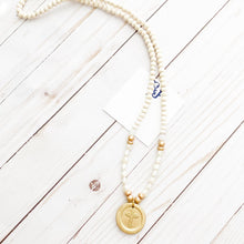 Load image into Gallery viewer, Gold Intaglio Cross Necklace

