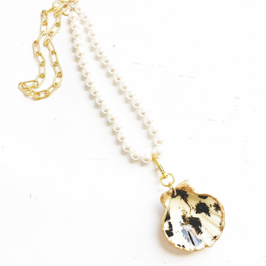 Leopard Clam Necklace
