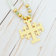 Load image into Gallery viewer, Jerusalem Cross Necklace And Earrings Set
