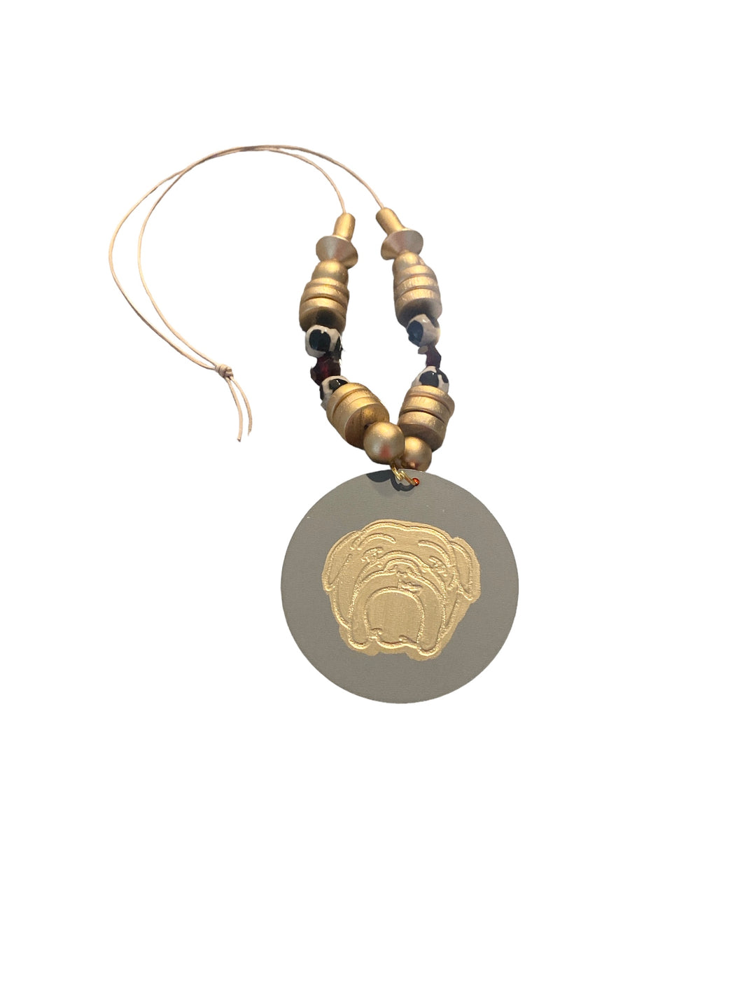 Bulldog Double Sided Game Day Necklace