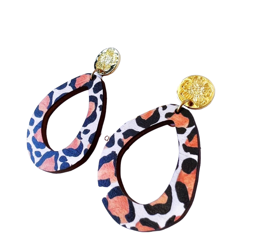 Audra Style Miranda Leopard Earrings