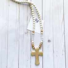 Load image into Gallery viewer, Gold Blessing Cross Necklace
