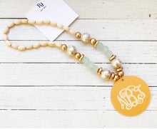 Load image into Gallery viewer, Teacher Appreciation Etched Monogram Necklace
